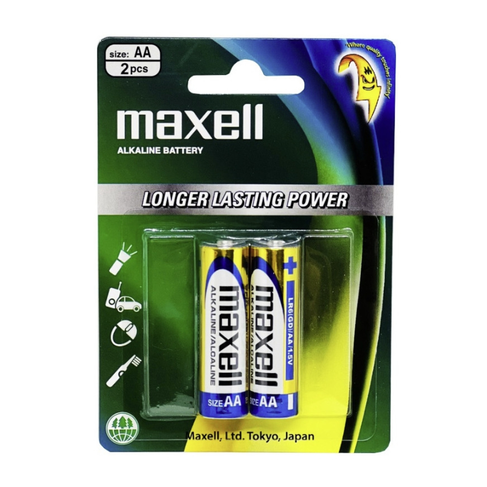 Pin AA , Pin AAA Maxell Alkaline 1.5V Vỉ 2 Viên Chính Hãng