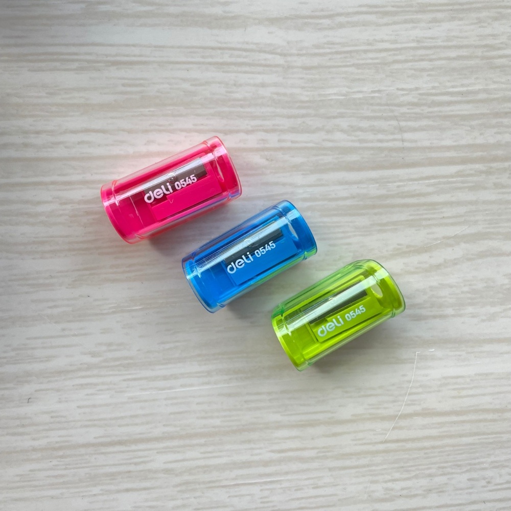 combo 3 Gọt Chì Deli 0545 Có Ngăn Đựng Phôi