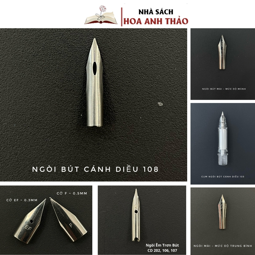 Ngòi Cánh Diều Nhiều Loại sử dùng cho nhiều loại bút máy