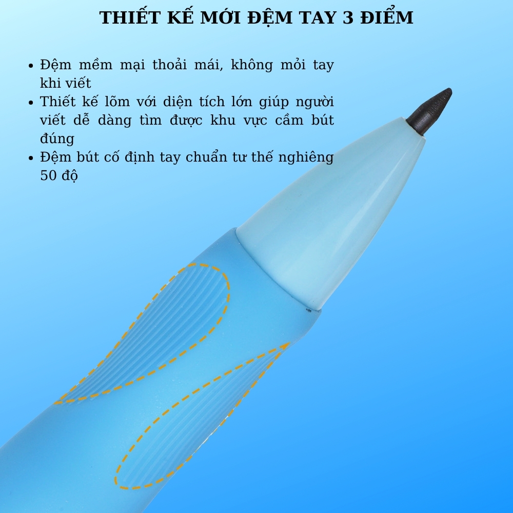 Bút Chì Cá Heo Tập Viết - Bút Chì Bấm 2B Giúp Bé Cầm Bút Đúng Tư Thế Viết Lâu Không Đau, Không Mỏi Tay