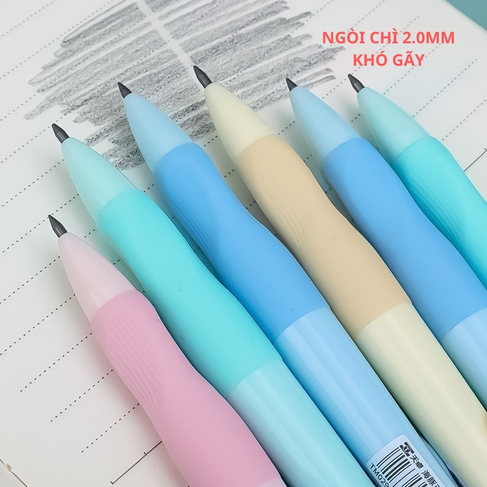 Bút Chì Cá Heo Tập Viết - Bút Chì Bấm 2B Giúp Bé Cầm Bút Đúng Tư Thế Viết Lâu Không Đau, Không Mỏi Tay