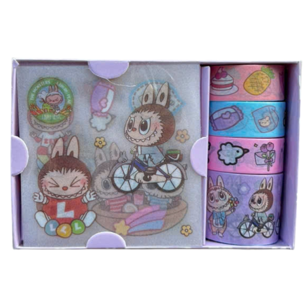 Sticker Hộp Labubu - Hình Dán Sticker Nhiều Mẫu Ngẫu Nhiên Làm Quà Tặng