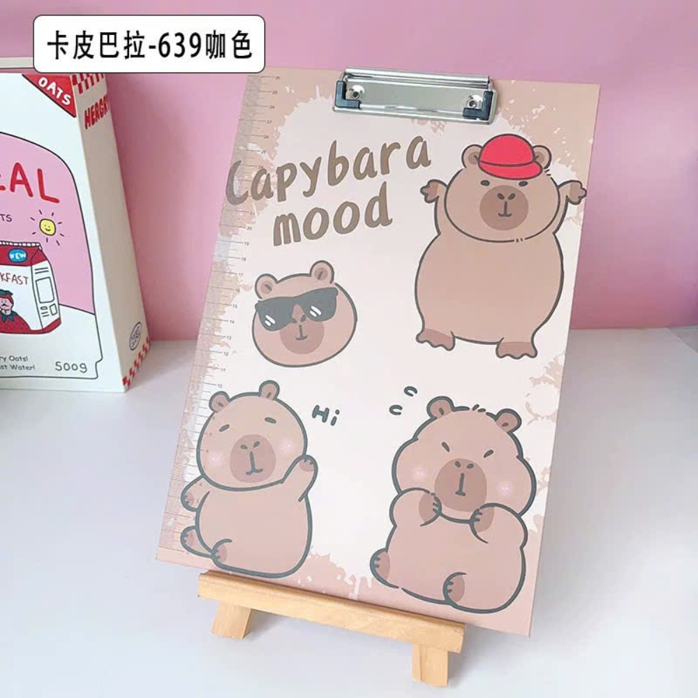 Bìa Trình Ký A4 Capybara Họa Tiết Dễ Thương