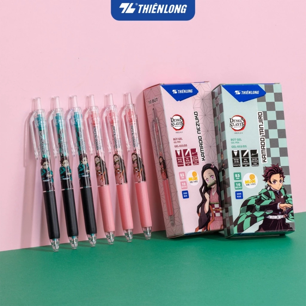 Bút Gel Thiên Long Gel-033/DS  Demon Slayer -  Viết êm, nhanh khô.