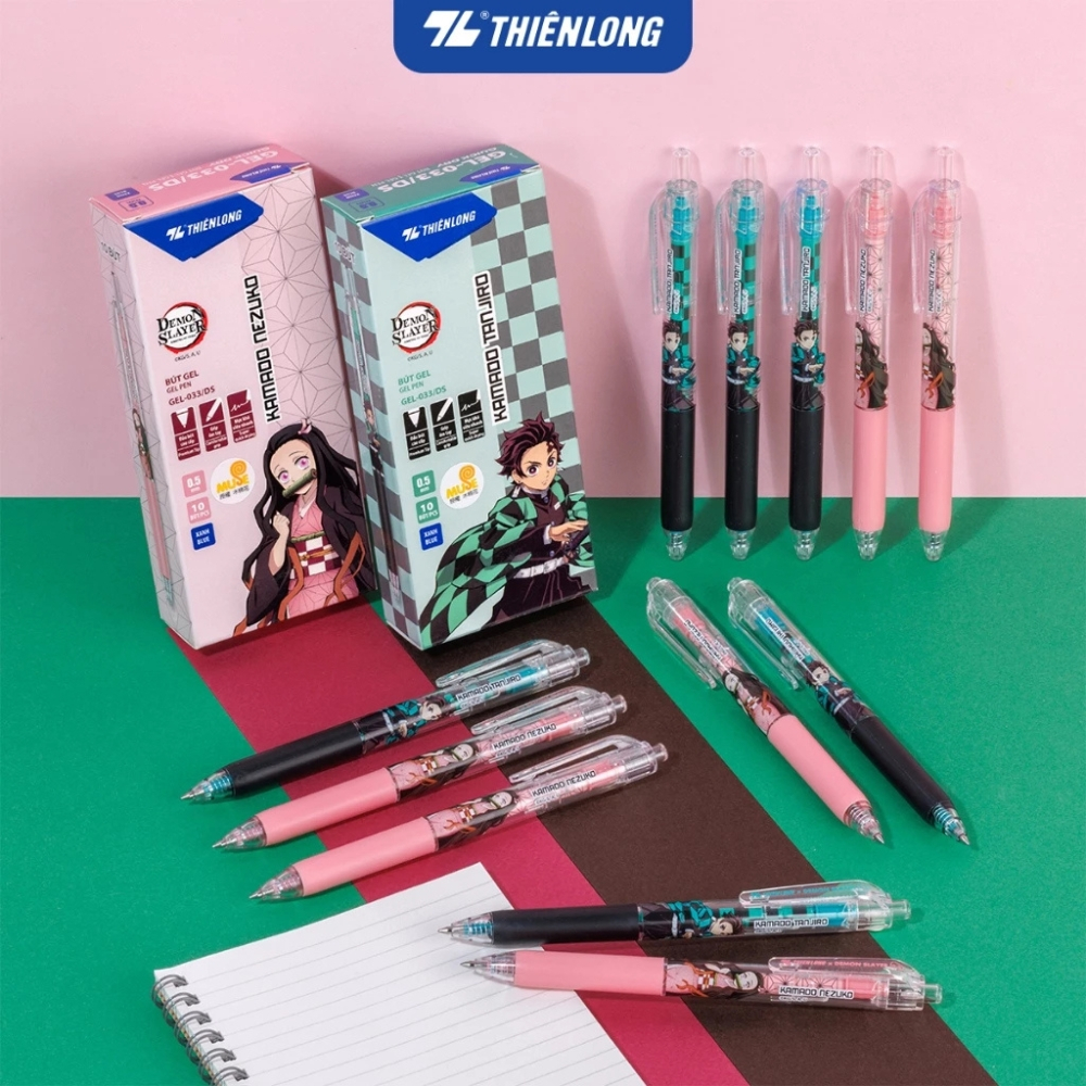 Bút Gel Thiên Long Gel-033/DS  Demon Slayer -  Viết êm, nhanh khô.