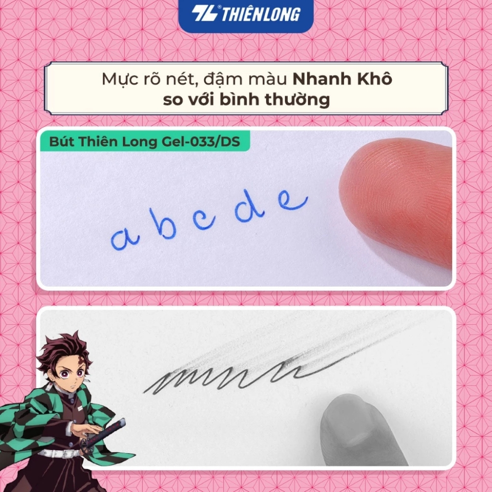 Bút Gel Thiên Long Gel-033/DS  Demon Slayer -  Viết êm, nhanh khô.