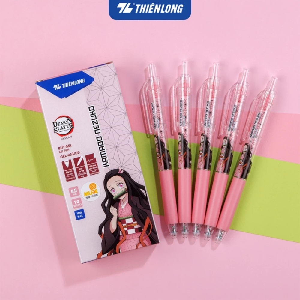 Bút Gel Thiên Long Gel-033/DS  Demon Slayer -  Viết êm, nhanh khô.