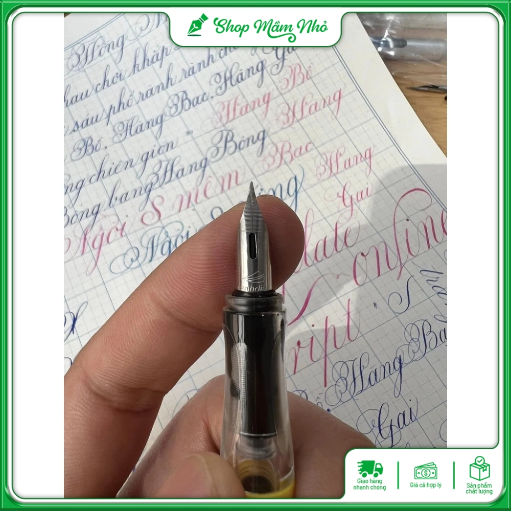 Bút Máy Luyện Viết Chữ Đẹp Cánh Diều 107 - Ngòi S Nét Thanh Đậm, Êm, Dễ Viết Phù Hợp Với Học Sinh Tiểu Học