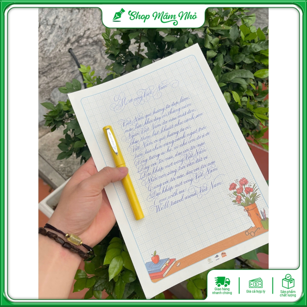 Bút Máy Luyện Viết Chữ Đẹp Cánh Diều 107 - Ngòi S Nét Thanh Đậm, Êm, Dễ Viết Phù Hợp Với Học Sinh Tiểu Học