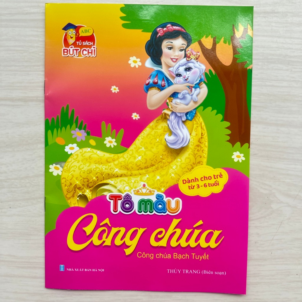 Sách Bé Tô Màu Phiên Bản Song Ngữ Việt Anh 3-6 Tuổi Nhiều Chủ Đề