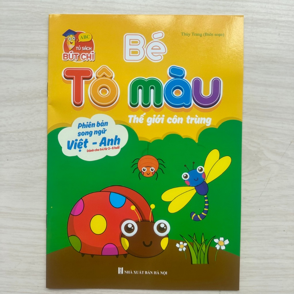 Sách Bé Tô Màu Phiên Bản Song Ngữ Việt Anh 3-6 Tuổi Nhiều Chủ Đề