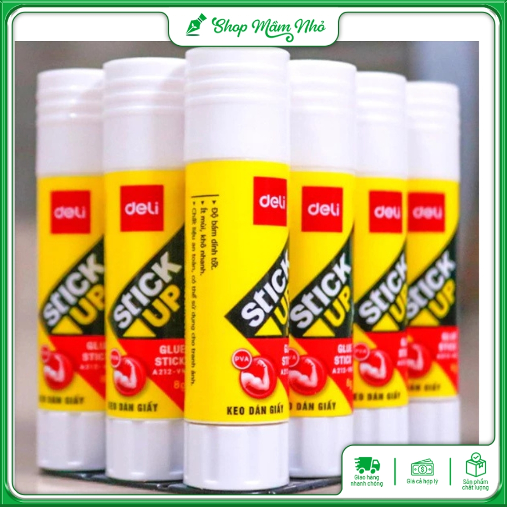 Hồ khô keo dán giấy học sinh A212-VN - 8g khô nhanh siêu dính - hàng chính hãng