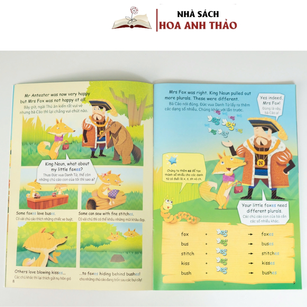 Combo 10 quyển Học ngữ pháp tiếng anh qua các câu chuyện