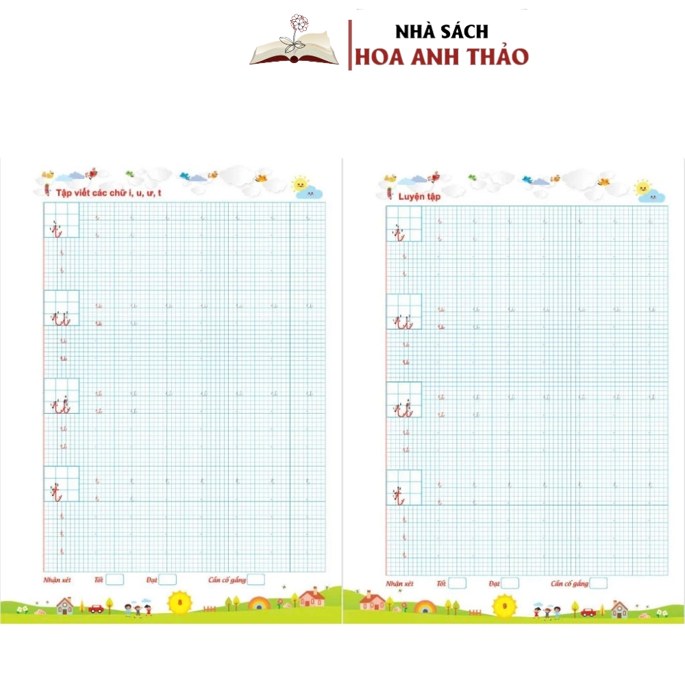 Sách - Vở rèn chữ cỡ nhỏ - Luyện chữ cỡ nhỏ chuẩn 3/4 li cho học sinh tiểu học và người yêu chữ