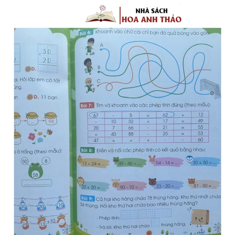 Sách - Vở ô li bài tập tăng cường toán và tiếng việt tăng cường lớp 1 tập 2 - Kết nối tri thức