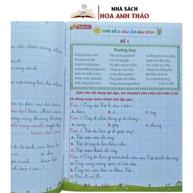 Sách - Vở ô li bài tập tăng cường toán và tiếng việt tăng cường lớp 1 tập 2 - Kết nối tri thức