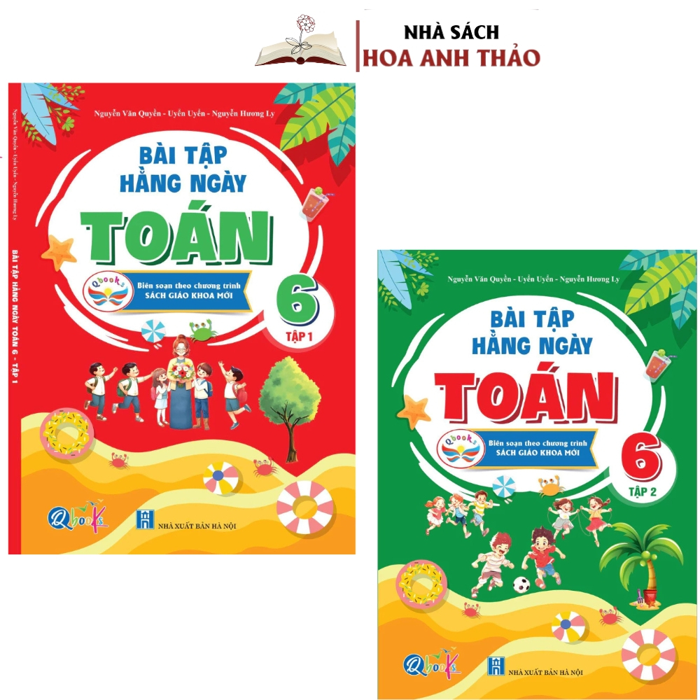 Sách - Bài tập hàng ngày toán lớp 6 tập 1, tập 2 - Cánh diều - 1 cuốn
