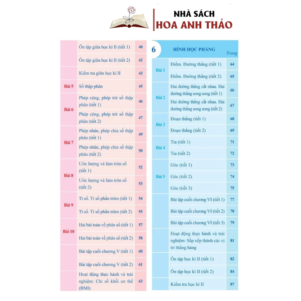 Sách - Bài tập hàng ngày toán lớp 6 tập 1, tập 2 - Cánh diều - 1 cuốn