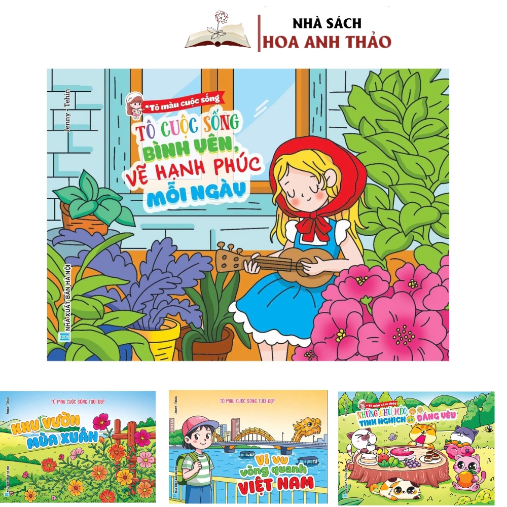 Sách tô màu cuộc sống - Tô màu xả xì chét