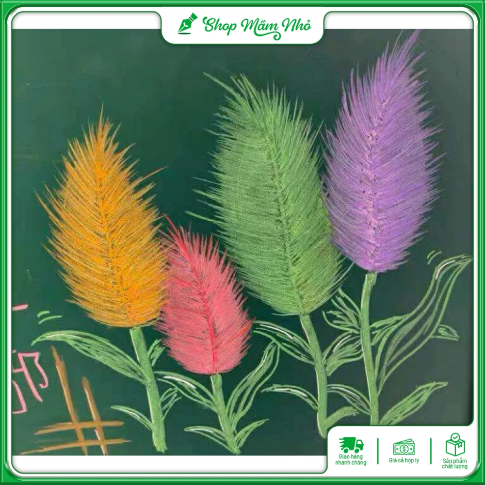 Phấn lục giác 19 màu 84 viên cao cấp, có xốp cố định - phấn dùng vẽ trang trí bảng, màu sắc tươi, rõ nét, ít bụi.