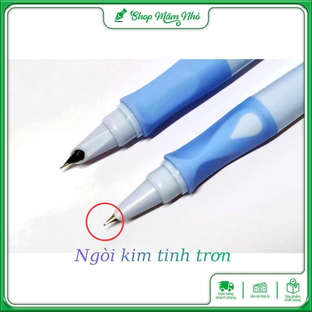 Bút máy xóa được Eras E035 - Ngòi kim tinh trơn, có đầu tẩyBút máy xóa được Eras E035 - Ngòi kim tinh trơn, có đầu tẩy, đệm cầm tay bằng cao su êm, viết lâu không thấy mỏi tay.