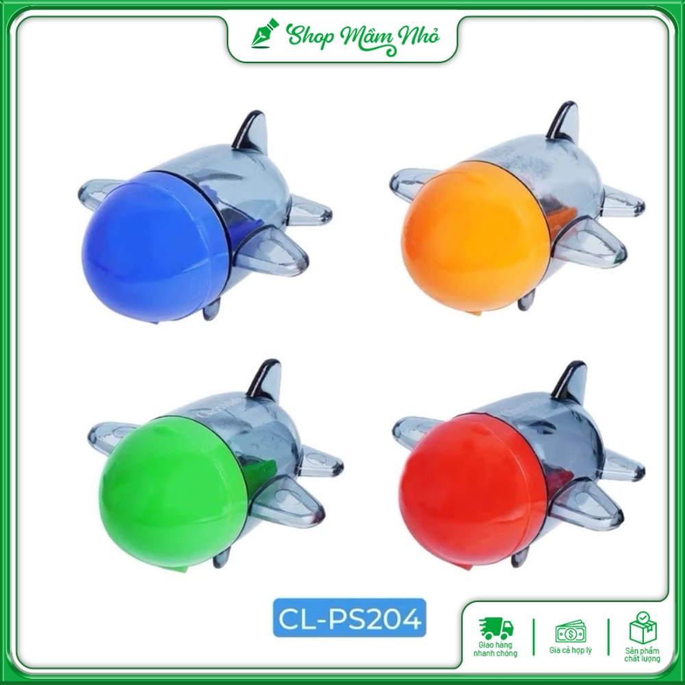 Gọt bút chì classmate CL-PS204 hình máy bay làm bằng kim loại không rỉ, sử dụng cho các loại chì gỗ