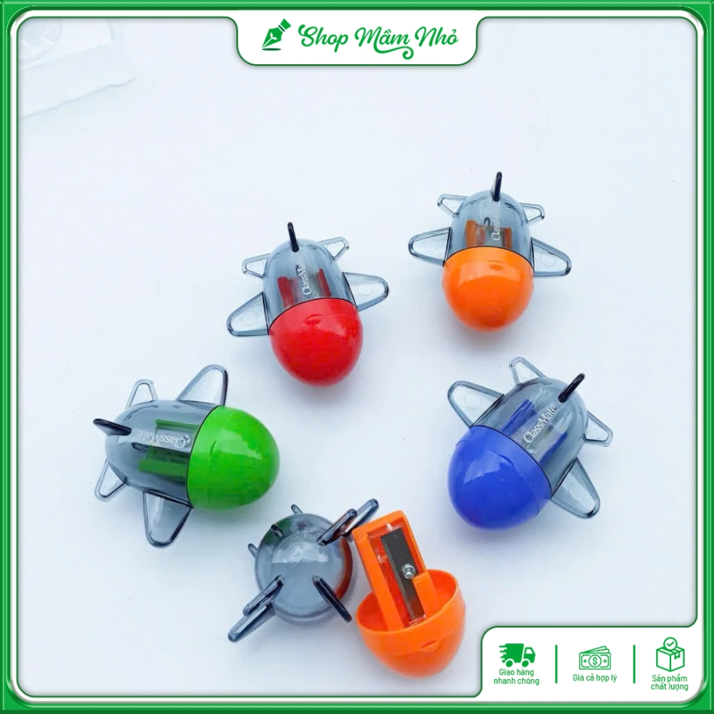 Gọt bút chì classmate CL-PS204 hình máy bay làm bằng kim loại không rỉ, sử dụng cho các loại chì gỗ