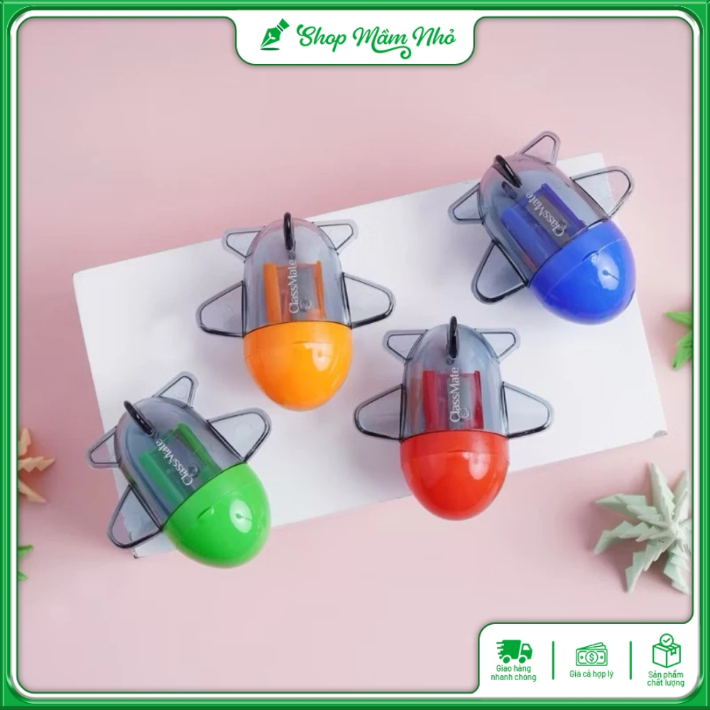 Gọt bút chì classmate CL-PS204 hình máy bay làm bằng kim loại không rỉ, sử dụng cho các loại chì gỗ