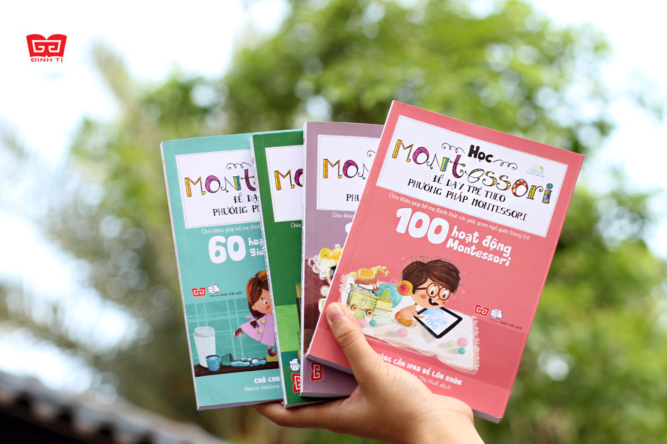 Combo 4 quyển Học Montessori để Dạy trẻ theo phương pháp Montessori 100 hoạt động Montessori