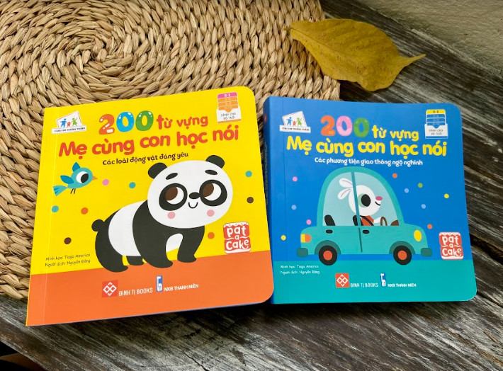 Combo 2 quyển 200 Từ Vựng Mẹ Cùng Con Học nói
