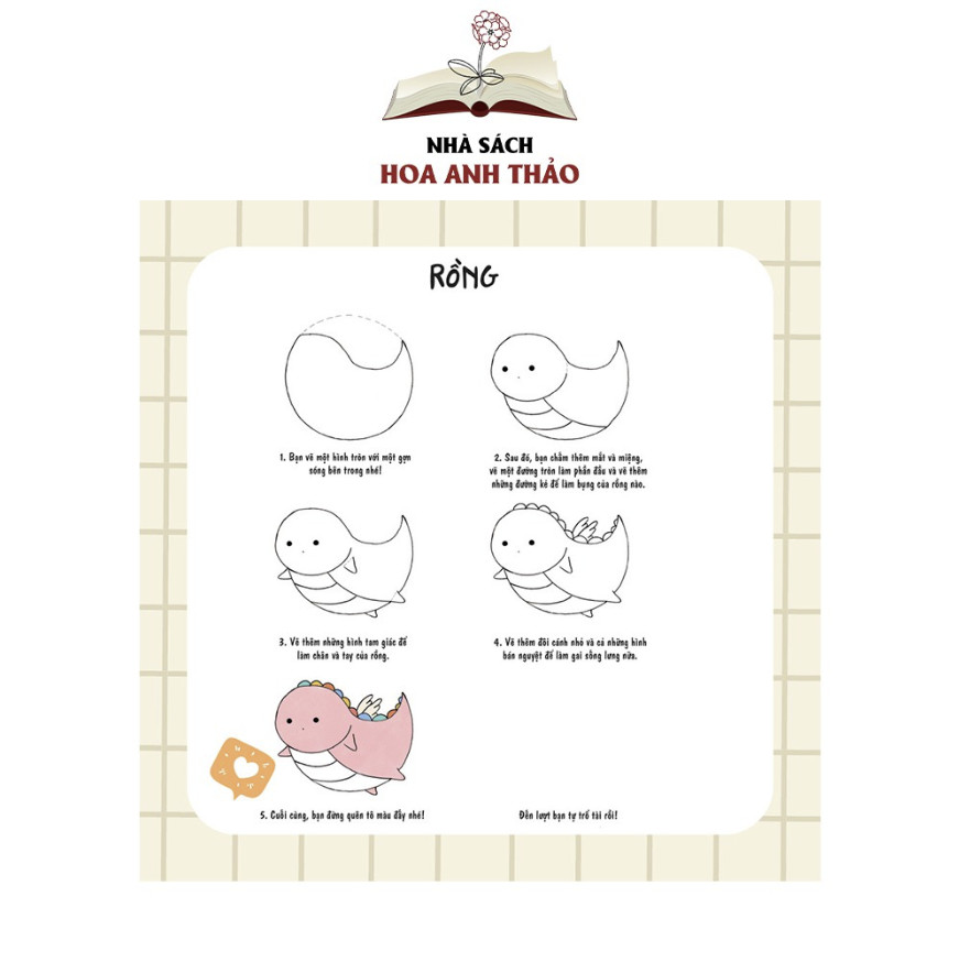 Combo 2 Sách Vẽ theo phong cách kawaii với 5 bước đơn giản