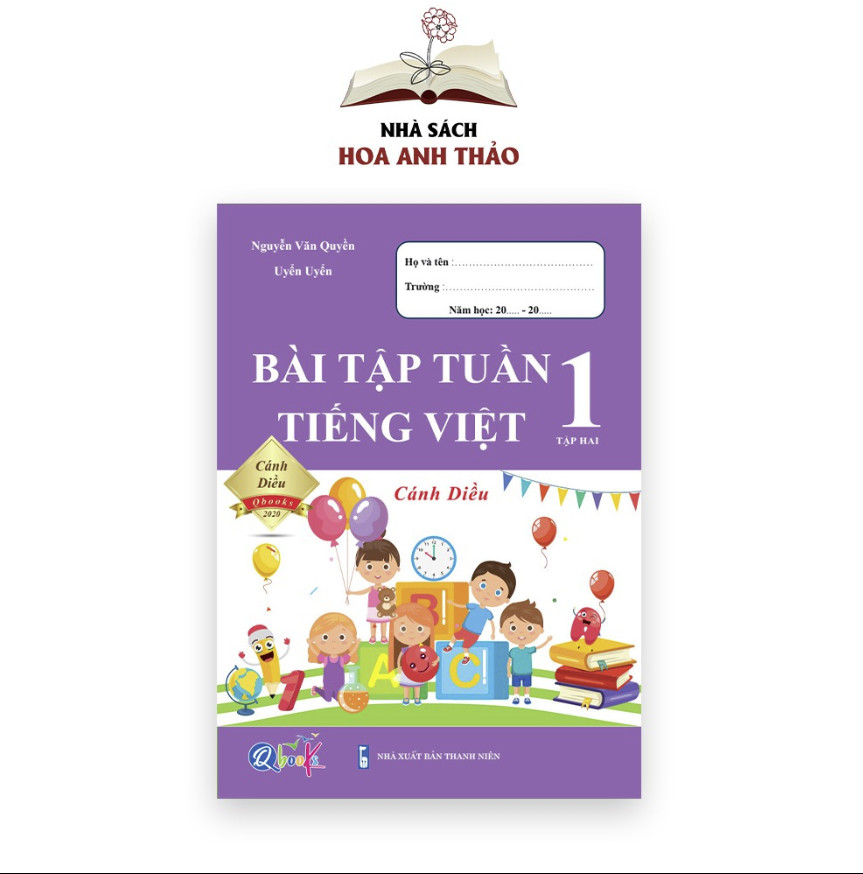 Combo 2 Sách - Bài tập tuần toán và tiếng việt lớp 1 học kỳ 2 Cánh diều