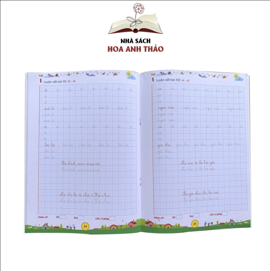 Vở luyện viết lớp 1 theo chương trình sách giáo khoa mới Cánh diều