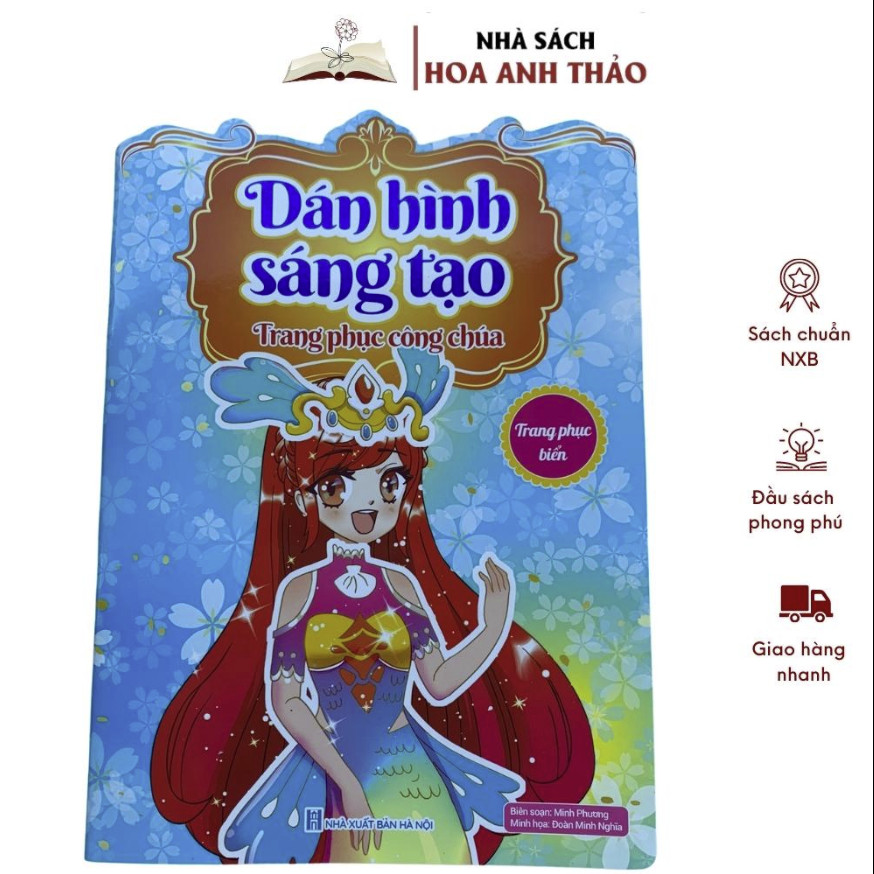 Combo 6 Sách Dán Hình Sáng Tạo Trang Phục Công Chúa Cho Bé Gái