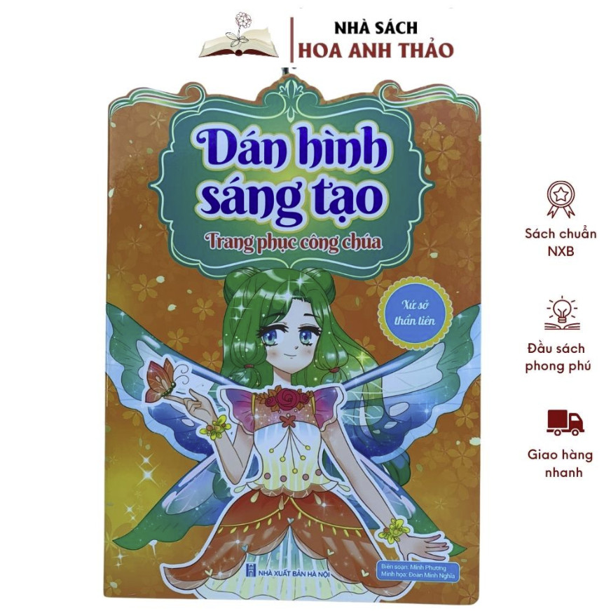Combo 6 Sách Dán Hình Sáng Tạo Trang Phục Công Chúa Cho Bé Gái