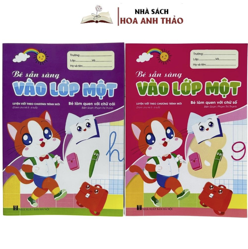 Combo 6 Sách - Bé Sẵn Sàng Vào Lớp 1 - Luyện Viêt Theo Chương Trình Mới
