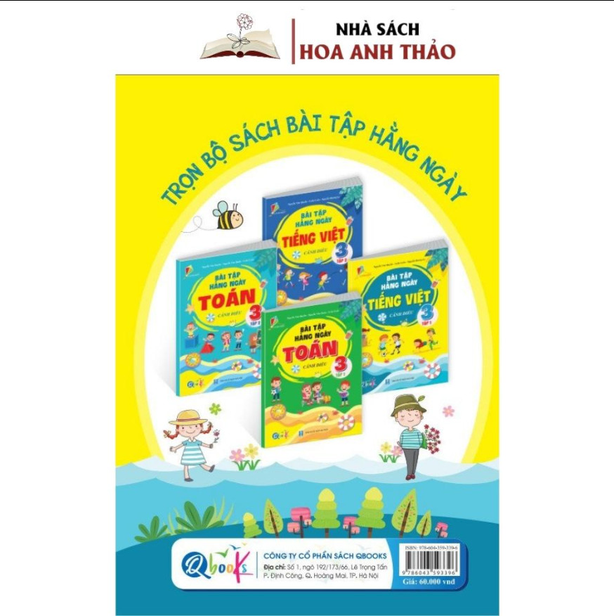 BÀI TẬP HÀNG NGÀY TOÁN, TIẾNG VIỆT Lớp 3 CÁNH DIỀU KÌ 1