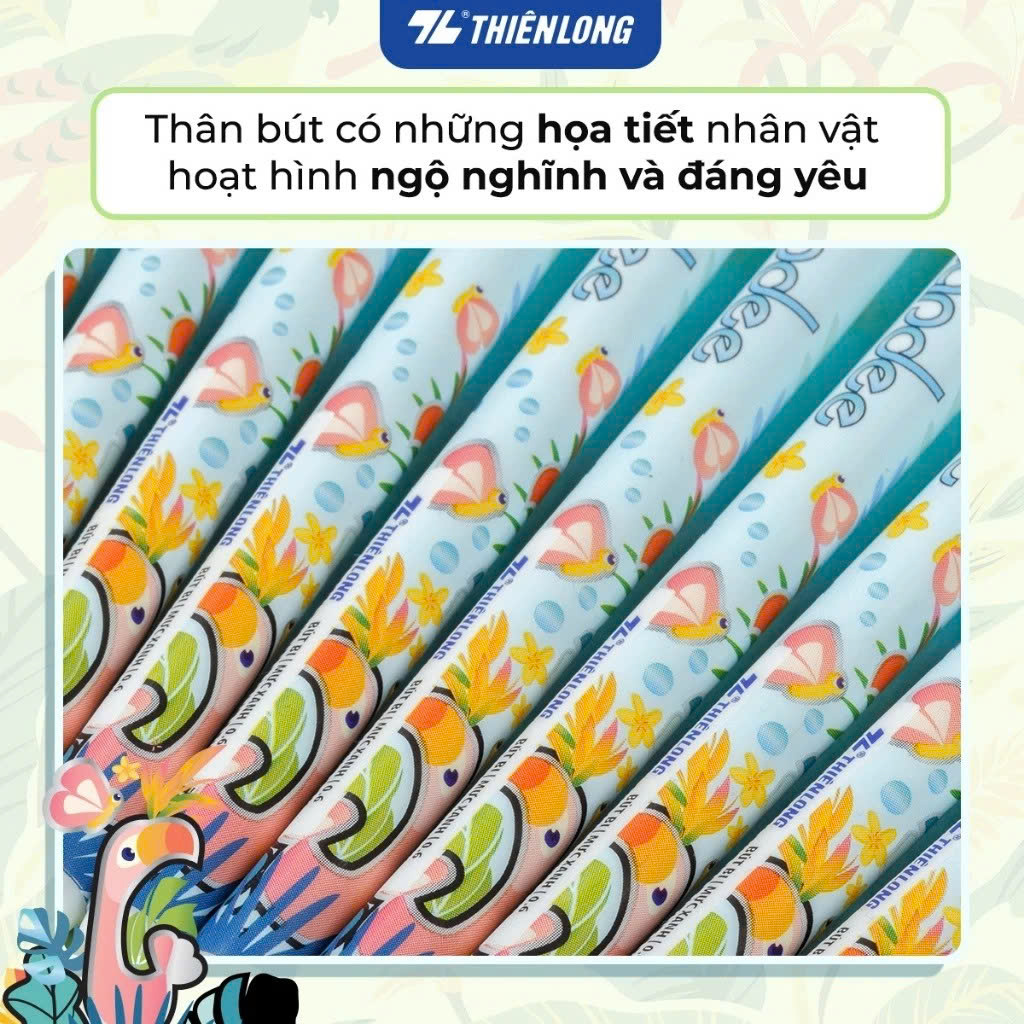 Bút Bi- Bút Nến Thiên Long TL-019 Ngì 0.6mm, Nét Viết Trơn, Êm Tay