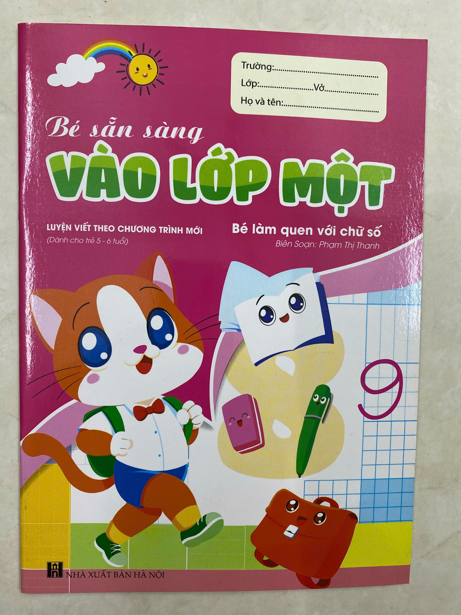 Sách - Bộ Tô Chữ Cái Chữ Số Nét Cơ Bản Cho Trẻ Mẫu Giáo - sách loại dày