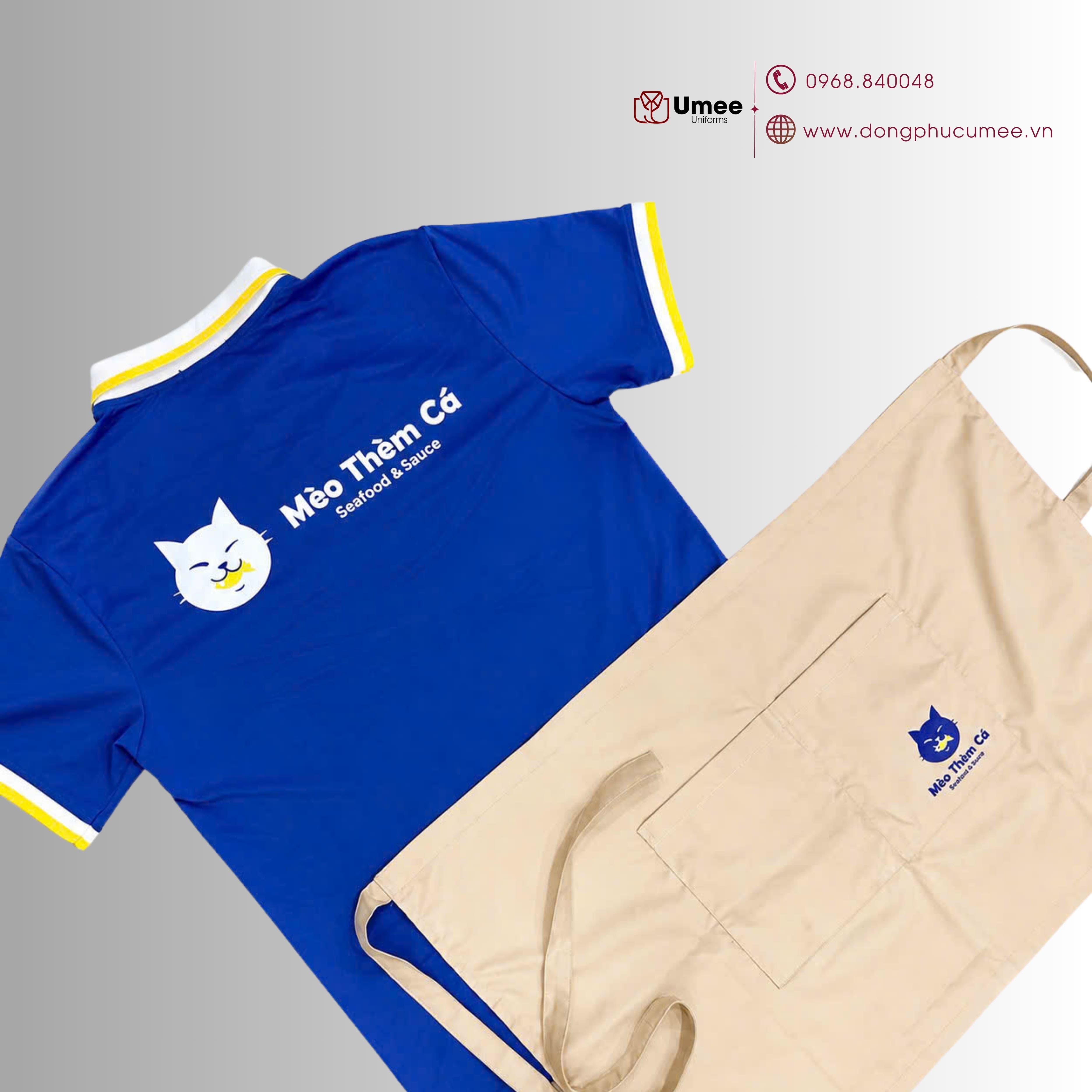 Đồng phục nhà hàng hải sản - Mèo Thèm Cá - Umee Uniform