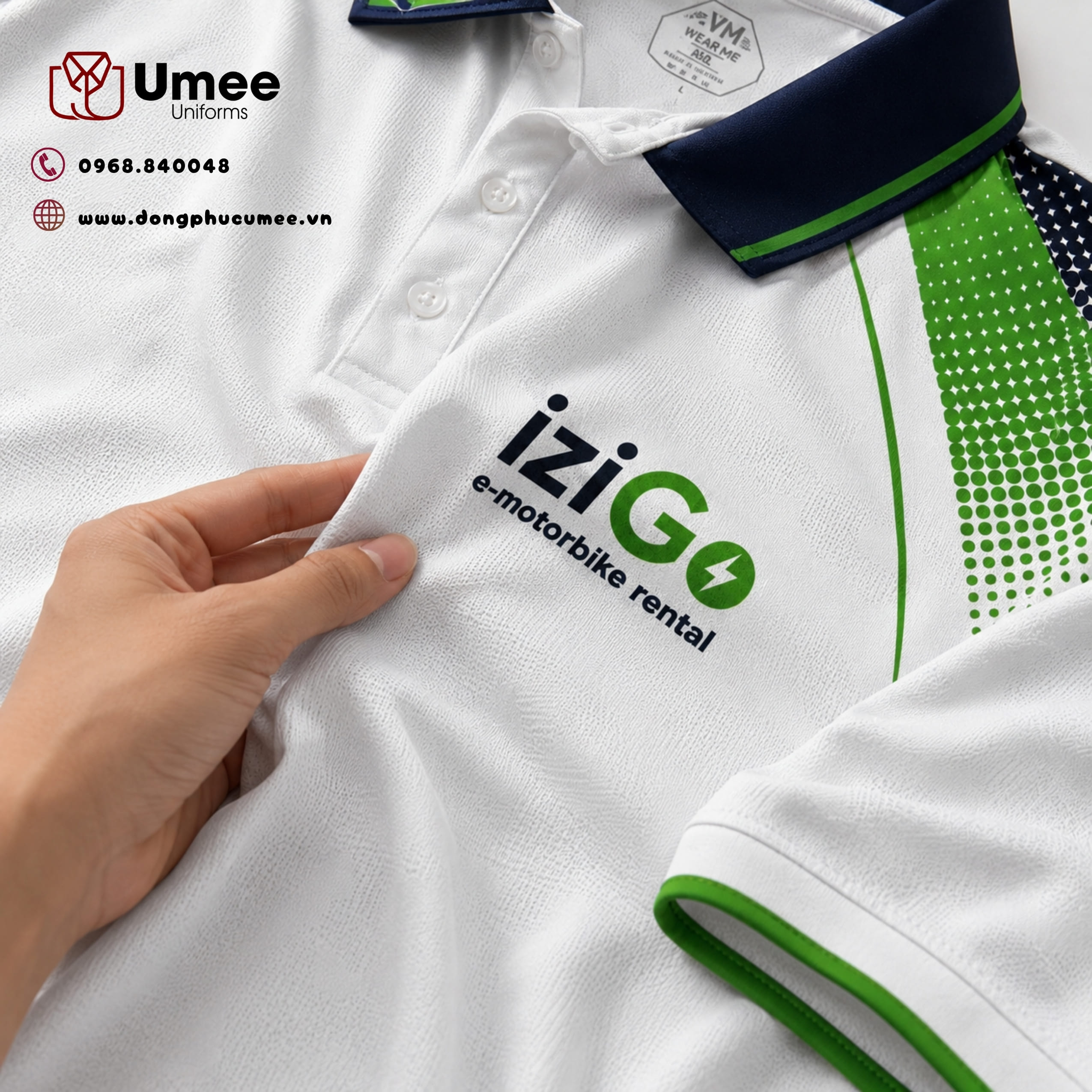 Đồng Phục Áo Polo Doanh Nghiệp Cho Thuê Xe - In Họa Tiết | Umee Uniform