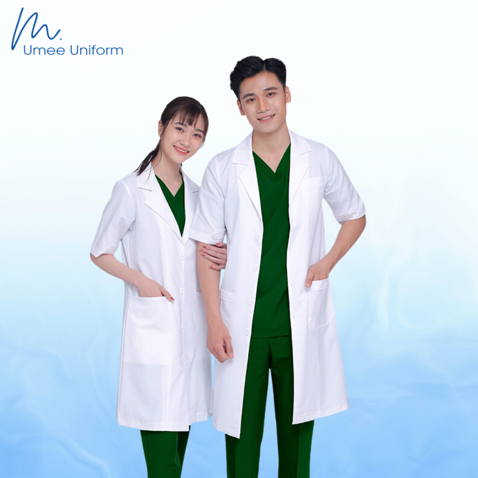 Đồng phục bệnh viện áo Blouse mẫu 01