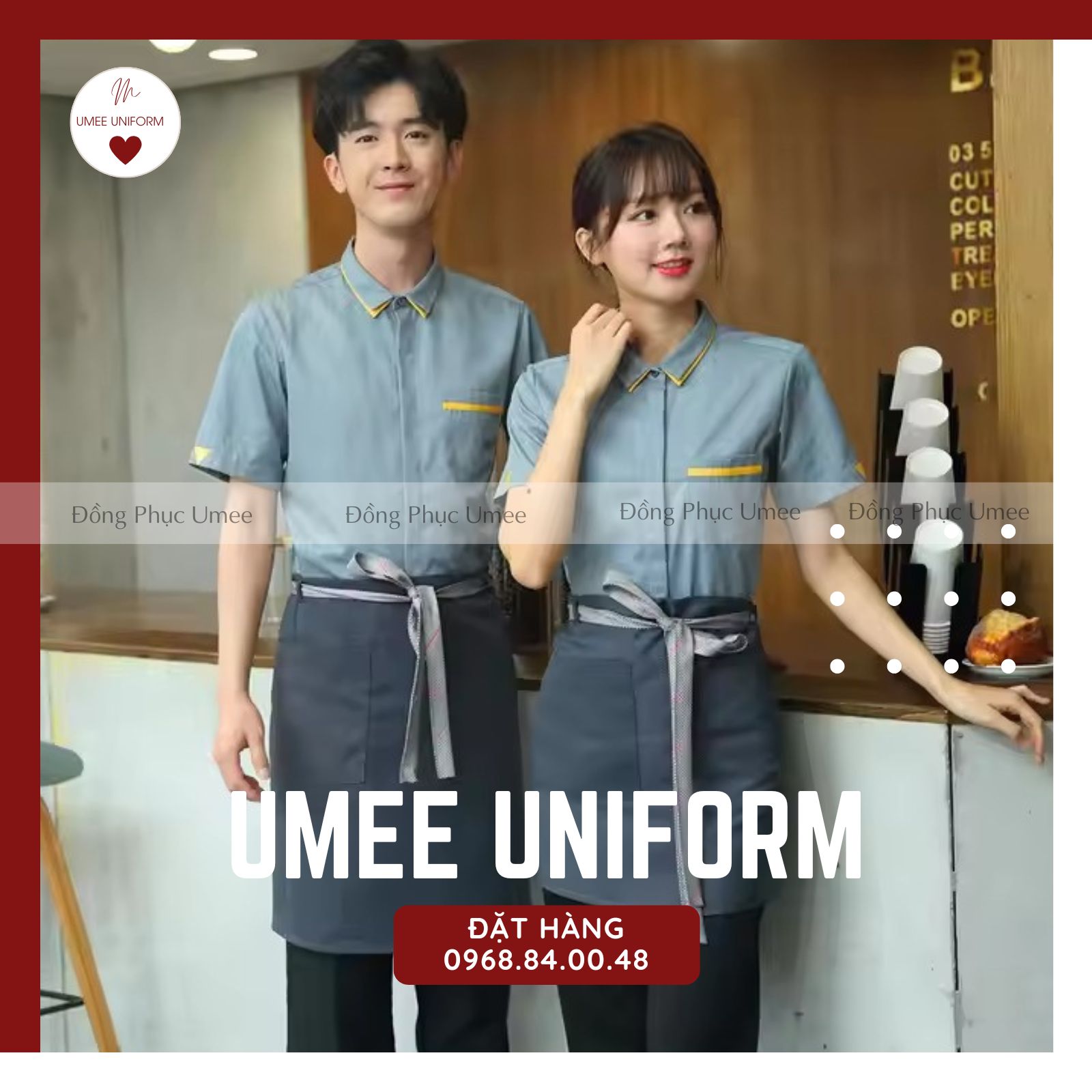 Đồng phục Coffe, Cà phê vintage gam màu trầm