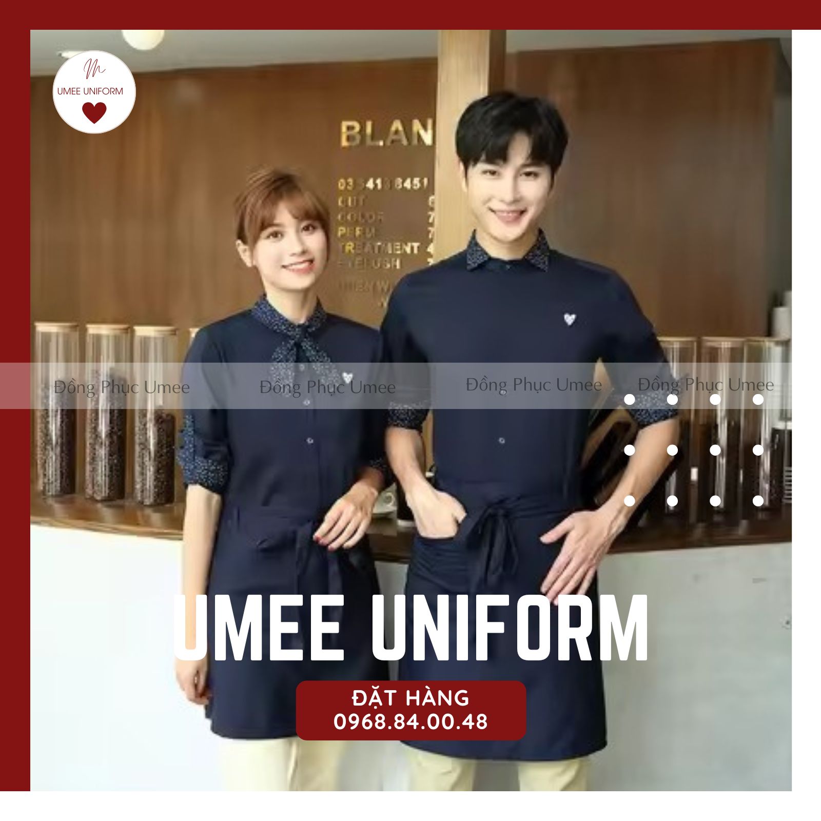 Đồng Phục Coffee Màu Đen 02