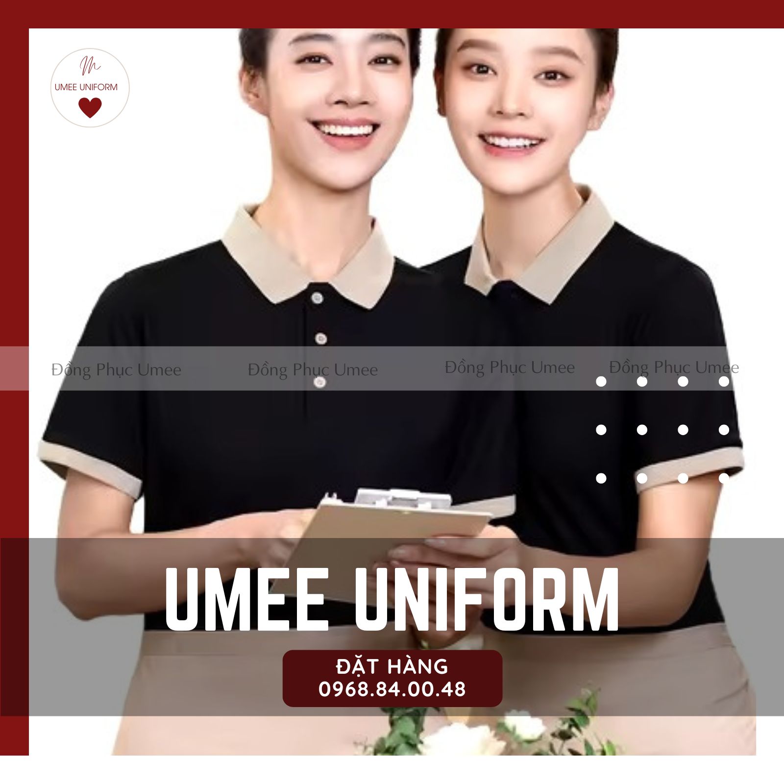 Đồng Phục Coffee Màu Đen 02