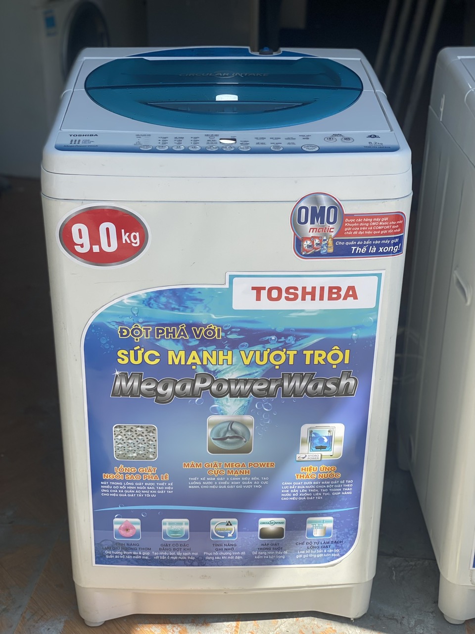MÁY GIẶT TOSHIBA 9KG LỒNG ĐỨNG