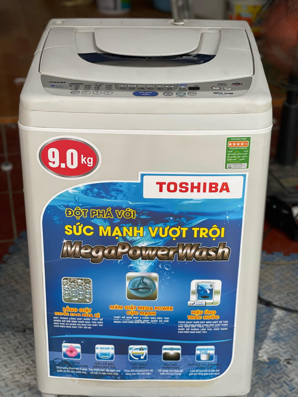 MÁY GIẶT TOSHIBA 9KG 80%