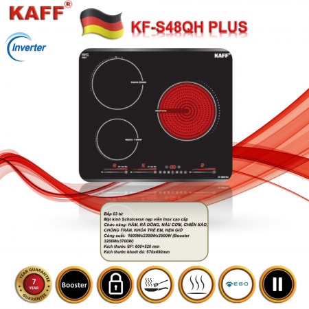 Bếp từ Kaff 3 vùng nấu KF-S48QH PLUS