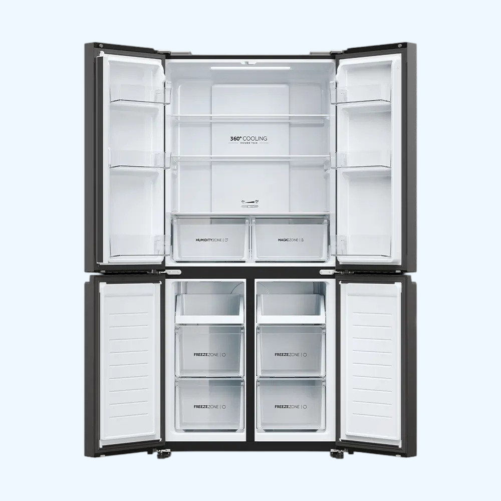 Tủ lạnh Aqua Inverter 469 lít Multi Door AQR-M536XA(GB)