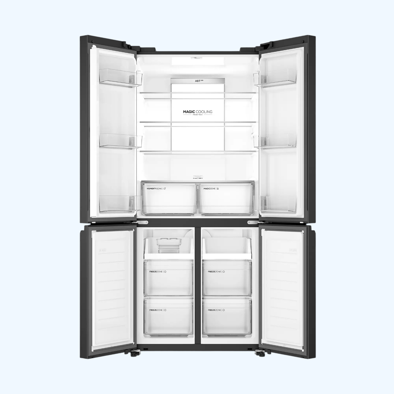 Tủ lạnh Aqua Inverter 529 lít Multi Door AQR-M600XA(GC)